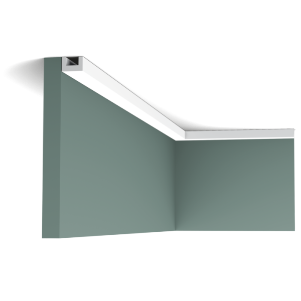 Карниз Orac Decor ДЮРОПОЛИМЕР CX190 U-PROFILE д 2000 x в 20 x ш 30 см